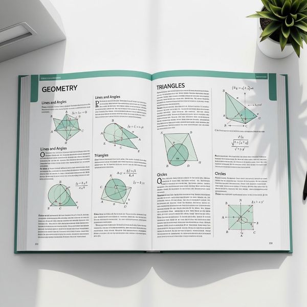 math textbook open to geometry page