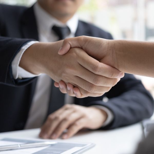 Businesspeople shaking hands