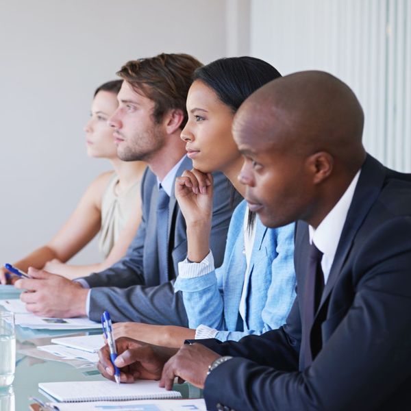 group of stakeholders in meeting