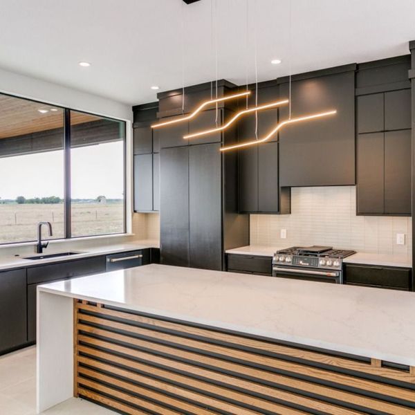 Custom designed kitchen with island