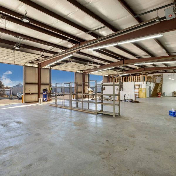Warehouse with new concrete flooring