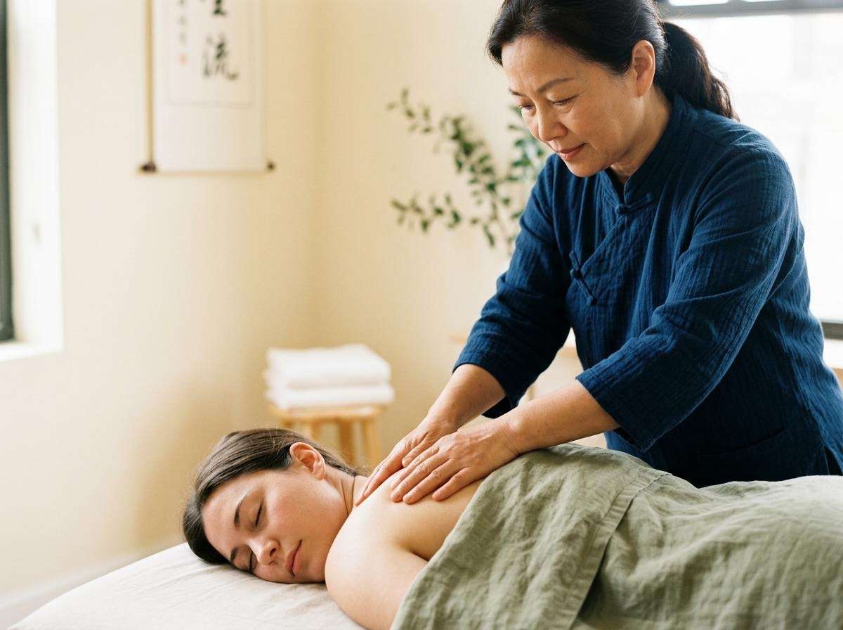 Professional Back Massage for Relaxation at a Wellness Spa