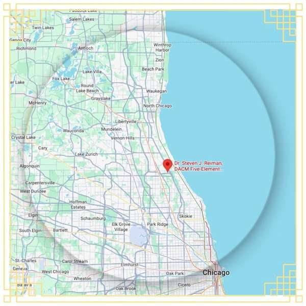service area map around Five Element Chicago