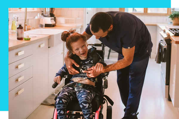 Caretaker and disabled child