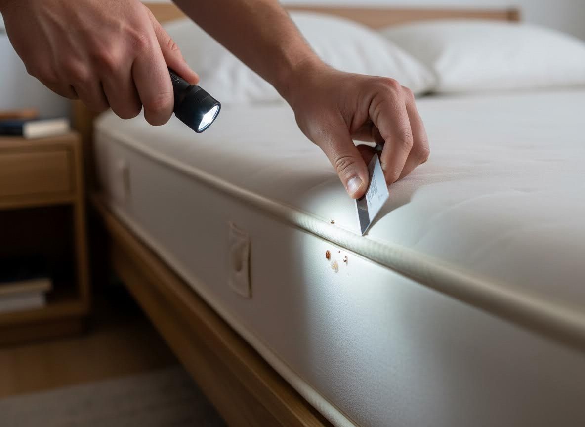 Bed Bug Inspection on Mattress