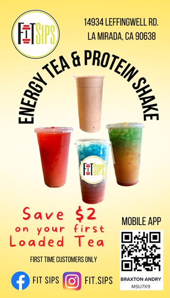 Save two dollars on your first loaded tea flyer