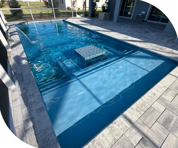 A newly built pool