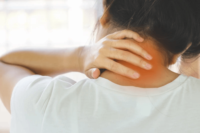 Young woman with body pain