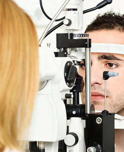 image of an eye exam