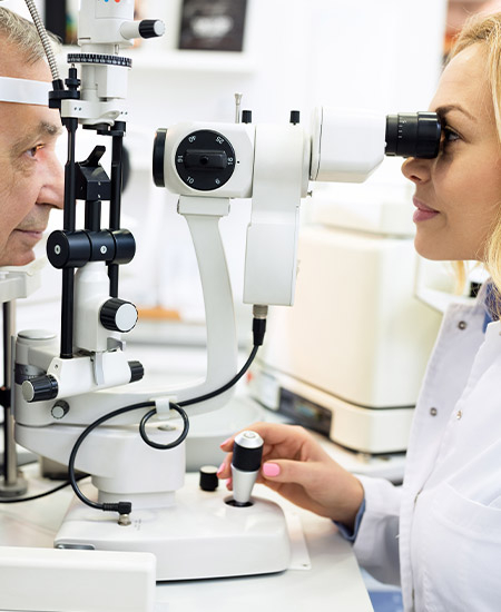 image of an eye exam