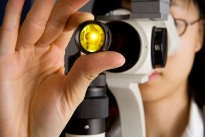 image of an eye exam