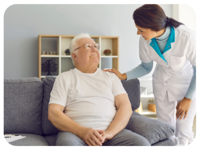 man in a nursing home