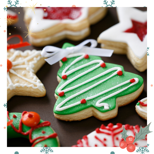 decorated christmas cookies