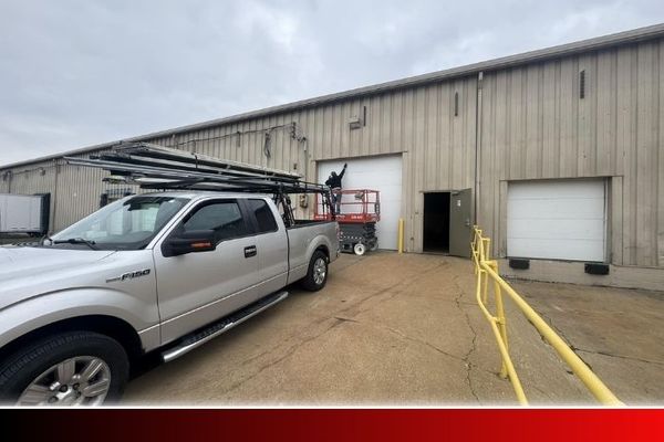 Krok's Garage Doors Completing a Commercial Project