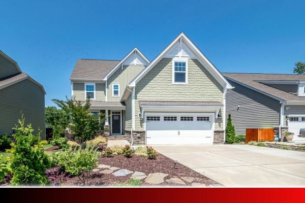 House with a Newly Repaired Garage Door