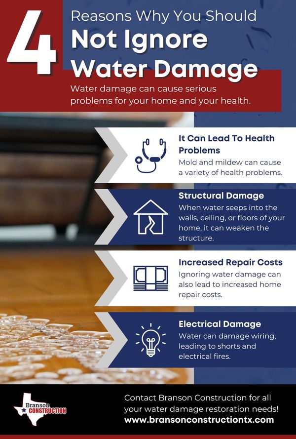 4 Reasons Why You Should Not Ignore Water Damage Infographic