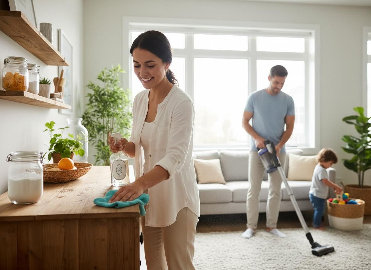 Family Cleaning Home