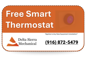 Coupon reading "Free Smart Thermostat" Coupon reading "Free Smart Thermostat"
