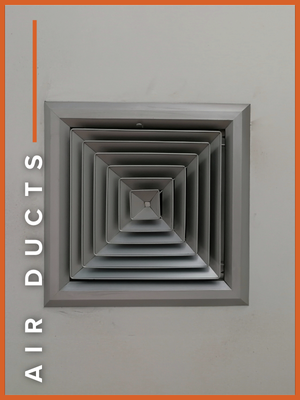Vent in the home of a ceiling