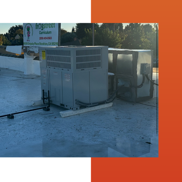 HVAC unit on a business