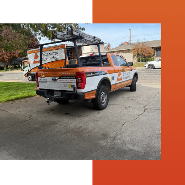 HVAC service truck and van