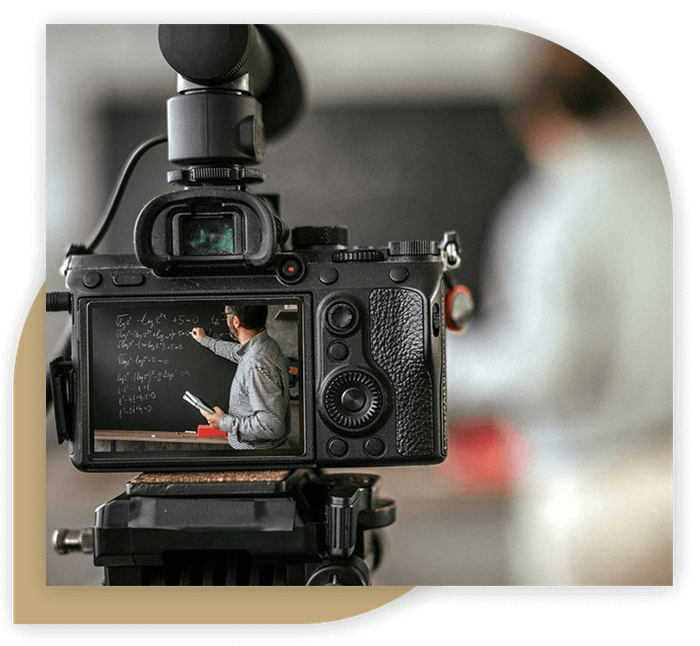 man talking to camera