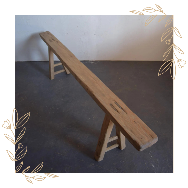 wooden bench