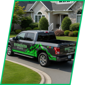 partial truck wrap on side partial truck wrap on side