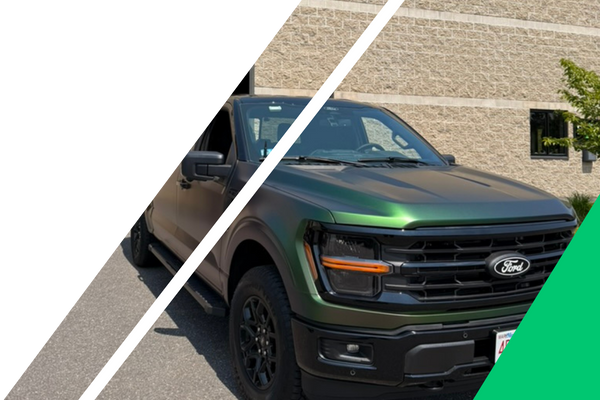 custom vinyl wrap on vehicle