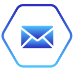 blue mail icon