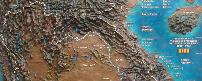 Bronze Map Memorial - See Vietnam Work By Loveland Artist - James