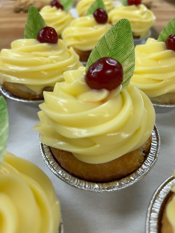 elegant cupcakes with a fruit toping