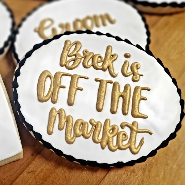 Custom Bachelor Party cookies.