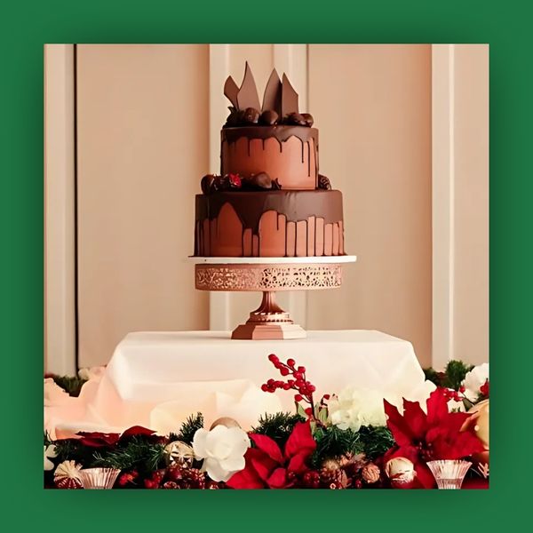 Chocolate wedding cake