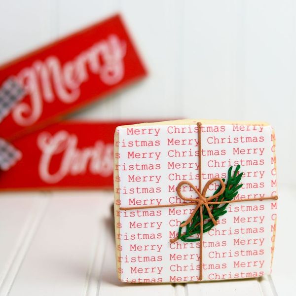 Christmas present cookie