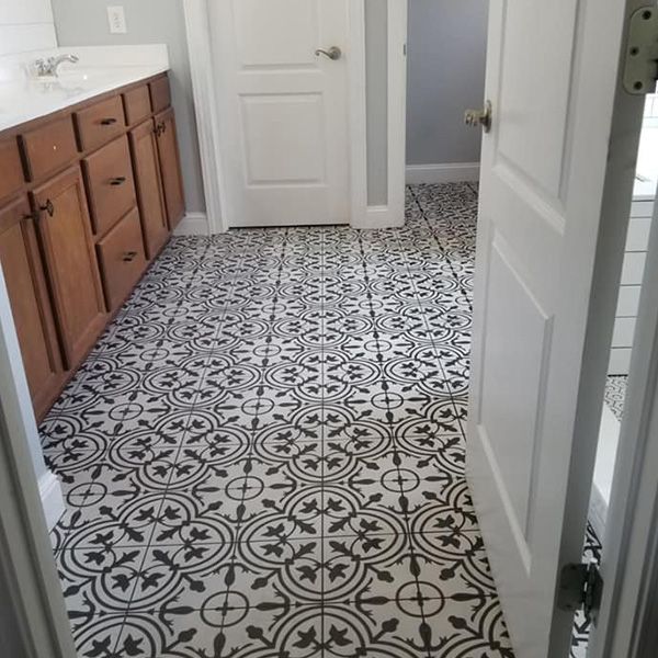 Custom tile floor