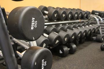 free weights close-up image