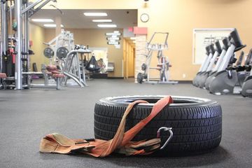 tire and workout equipment