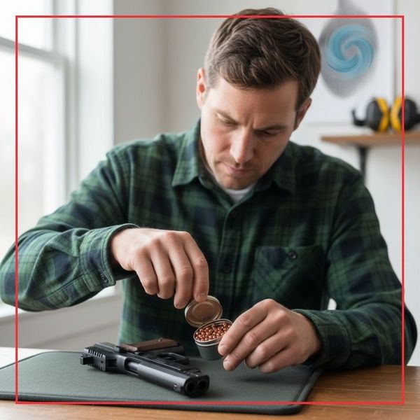 man loading bb shots