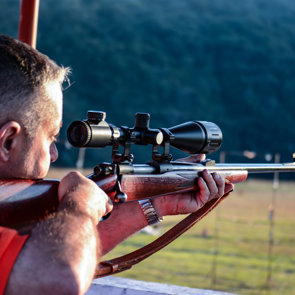 scoped rifle