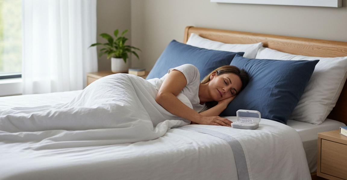 A woman asleep. A woman asleep.