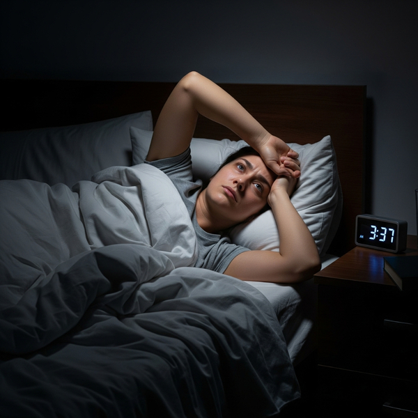Woman unable to sleep at 3AM