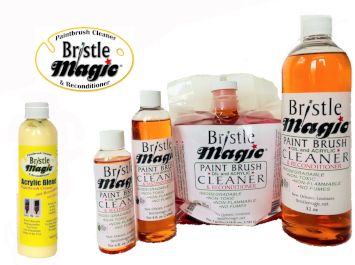Bristle Magic Paint  Brush Cleaner line of products
