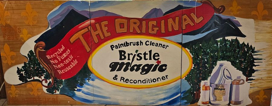 Bristle Magic Paintbrush Cleaner banner "The Original"