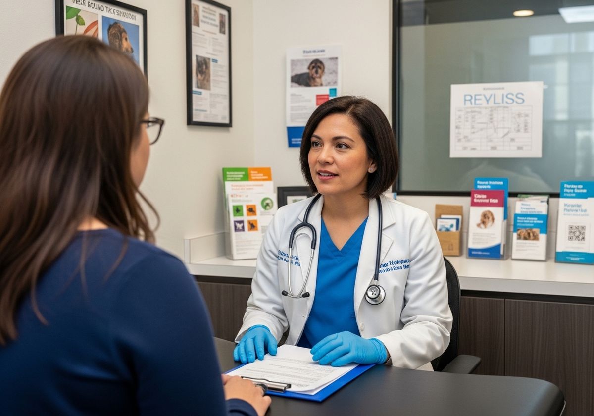 Veterinarian Consulting with Pet Owner