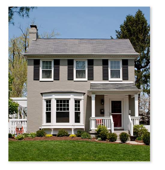 A lovely neutral colored painted home