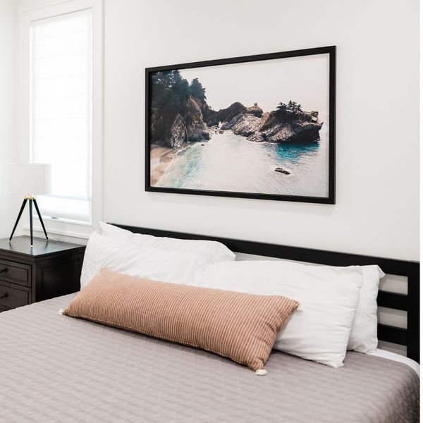 Bedroom painted walls.