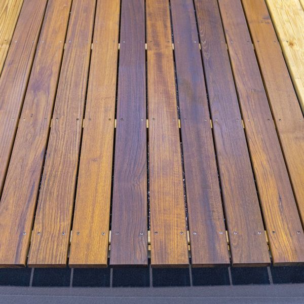 stained deck