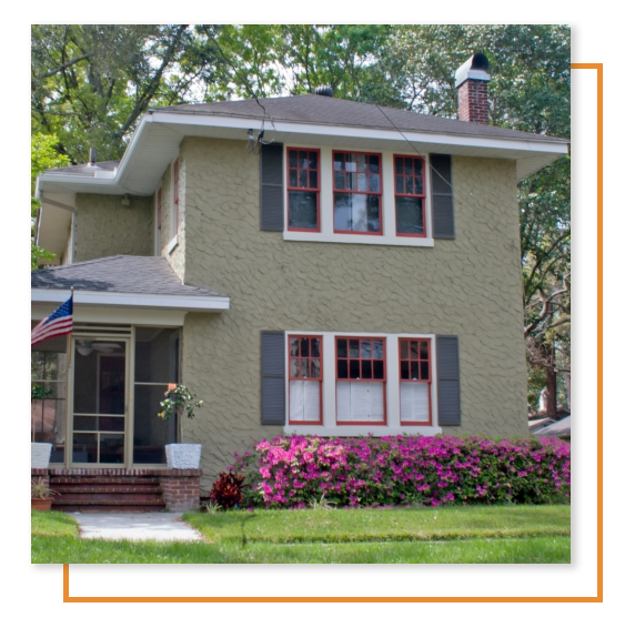 House with Stucco Exterior