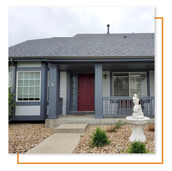 Nice painted home with grays and blues